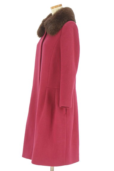 クリックで大画像表示 JILLSTUART(ジルスチュアート)の古着「フォックスファー襟付きウール混ロングコート(コート)」大画像3へ