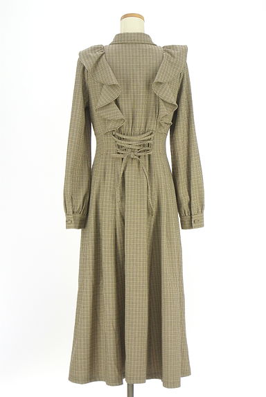 クリックで大画像表示 WILLSELECTION(ウィルセレクション)の古着「ガンクラブチェック柄シャツワンピース(ワンピース・チュニック)」大画像2へ