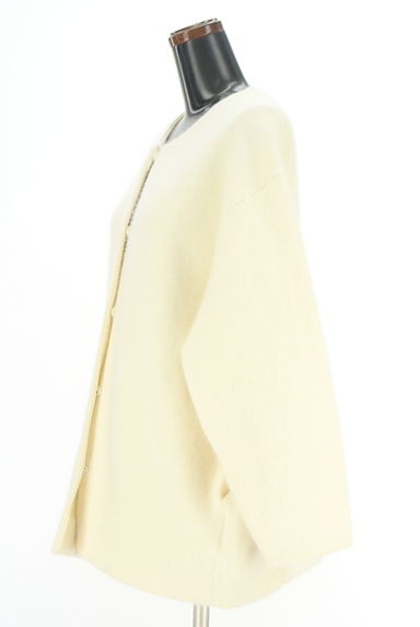 Stola.（ストラ）の古着「ノーカラーウール混コート（コート）」大画像３へ