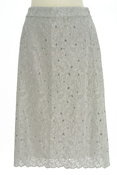 クリックで大画像表示 Paul Stuart(ポールスチュアート)の古着「花刺繍膝下スカート(スカート)」大画像1へ