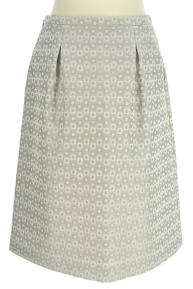 クリックで大画像表示 Paul Stuart(ポールスチュアート)の古着「微光沢膝丈タックスカート(スカート)」大画像2へ