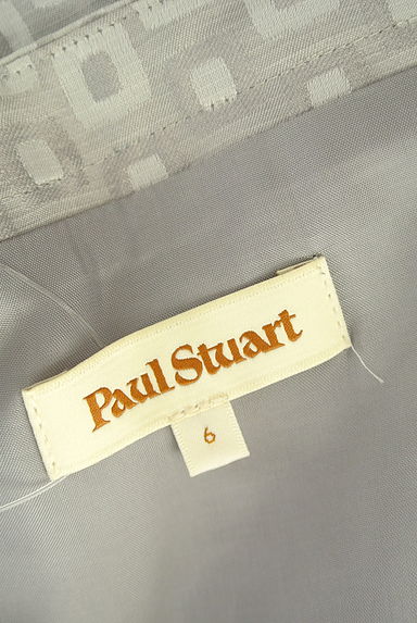 クリックで大画像表示 Paul Stuart(ポールスチュアート)の古着「微光沢膝丈タックスカート(スカート)」大画像6へ