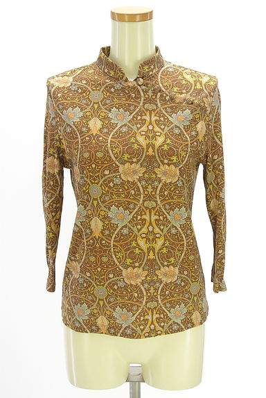 SCAPA（スキャパ）の古着「エスニック花柄ハイネックカットソー（カットソー・プルオーバー）」大画像１へ