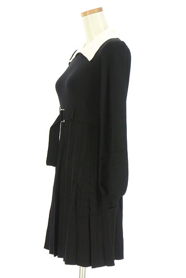 クリックで大画像表示 REDYAZEL(レディアゼル)の古着「襟配色ニットワンピース(ワンピース・チュニック)」大画像3へ