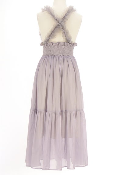 REDYAZEL（レディアゼル）の古着「チュール肩紐ロングティアードスカート（キャミワンピース）」大画像２へ