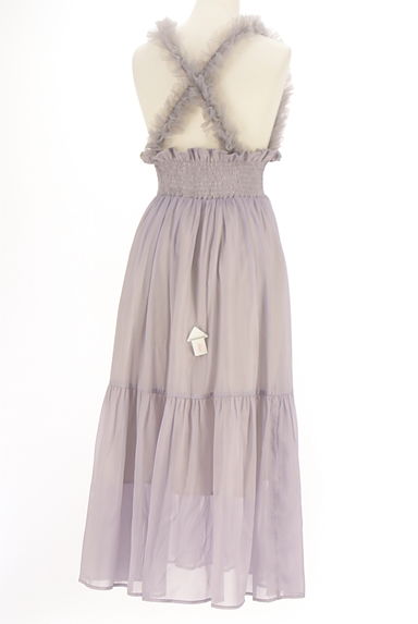 REDYAZEL（レディアゼル）の古着「チュール肩紐ロングティアードスカート（キャミワンピース）」大画像４へ