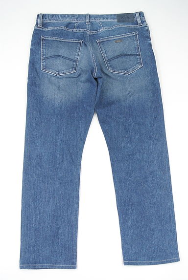 ARMANI EXCHANGE（アルマーニ エクスチェンジ）の古着「ウォッシュド加工ストレートデニムパンツ（デニムパンツ）」大画像２へ