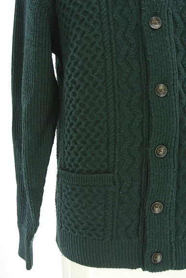クリックで大画像表示 SHIPS(シップス)の古着「模様編み襟付きカーディガン(カーディガン)」大画像5へ