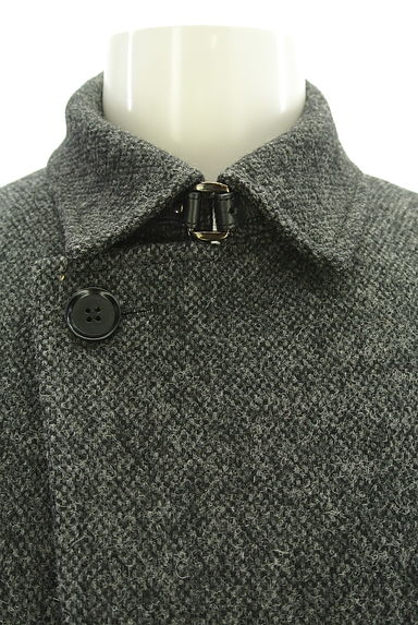 クリックで大画像表示 COMME CA MEN(コムサメン)の古着「衿ベルト付きミドル丈ウールコート(コート)」大画像4へ