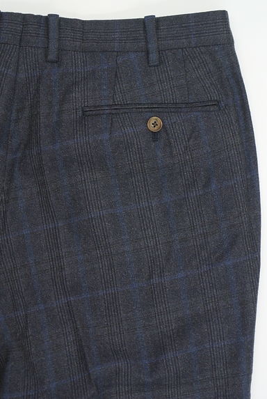 COMME CA MEN（コムサメン）の古着「チェック柄ウールテーパードパンツ（パンツ）」大画像４へ