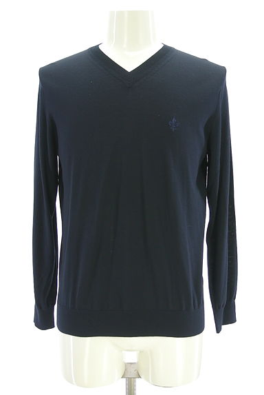 EPOCA UOMO（エポカウォモ）の古着「ワンポイントVネックニット（ニット）」大画像１へ