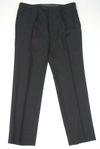 クリックで大画像表示 COMME CA MEN(コムサメン)の古着「チェック柄センタープレステーパードパンツ(パンツ)」大画像1へ