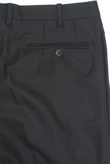 クリックで大画像表示 COMME CA MEN(コムサメン)の古着「チェック柄センタープレステーパードパンツ(パンツ)」大画像4へ