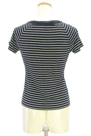 23区（ニジュウサンク）の古着「サテンリボン付きボーダーカットソー（カットソー・プルオーバー）」大画像２へ