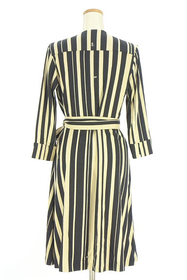 iCB（アイシービー）の古着「ストライプ柄カシュクールワンピース（ワンピース・チュニック）」大画像２へ