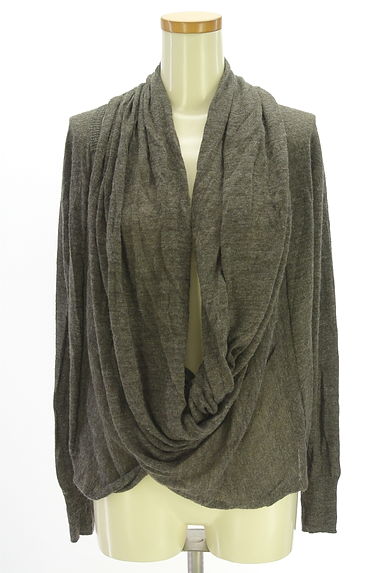 UNTITLED（アンタイトル）の古着「アルパカ混ドレープニット（カーディガン・ボレロ）」大画像１へ