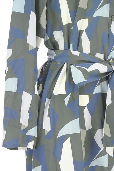 iCB（アイシービー）の古着「総柄ノーカラーシャツワンピース（ワンピース・チュニック）」大画像５へ