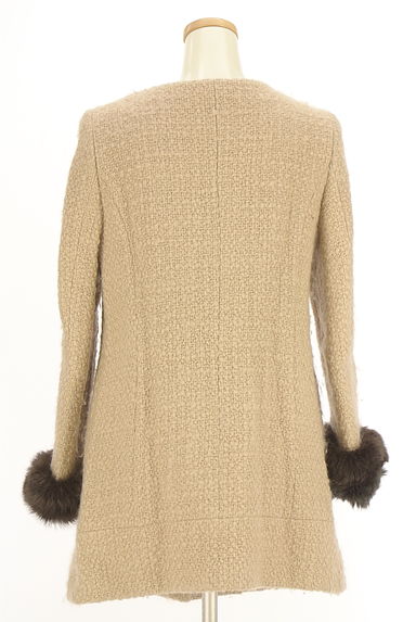 UNTITLED（アンタイトル）の古着「ファール付きノーカラーロングコート（コート）」大画像２へ