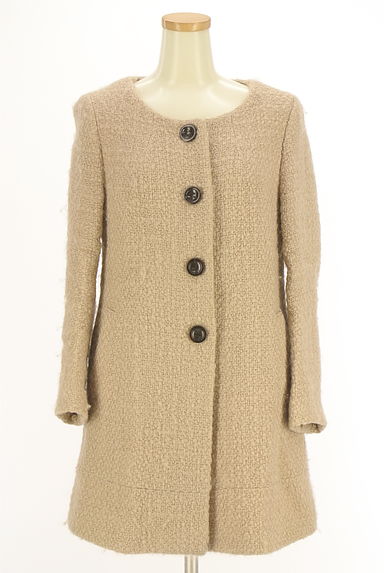 UNTITLED（アンタイトル）の古着「ファール付きノーカラーロングコート（コート）」大画像５へ