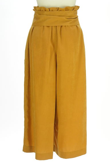 BABYLONE（バビロン）の古着「ベルト付きベロア調ミモレパンツ（パンツ）」大画像２へ