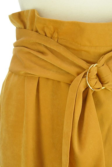 BABYLONE（バビロン）の古着「ベルト付きベロア調ミモレパンツ（パンツ）」大画像４へ