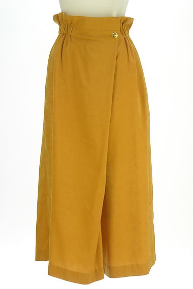 BABYLONE（バビロン）の古着「ベルト付きベロア調ミモレパンツ（パンツ）」大画像５へ