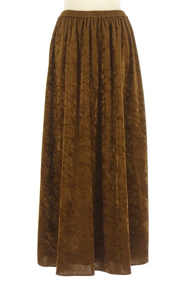 クリックで大画像表示 BABYLONE(バビロン)の古着「ベロアロングフレアスカート(ロングスカート・マキシスカート)」大画像1へ