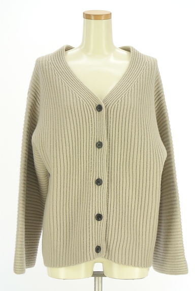 BABYLONE（バビロン）の古着「リブニットカーディガン（カーディガン・ボレロ）」大画像１へ