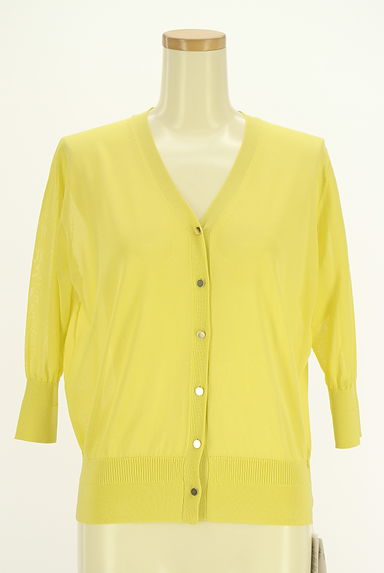 Viaggio Blu（ビアッジョブルー）の古着「七分袖薄手ニットカーディガン（カーディガン・ボレロ）」大画像１へ