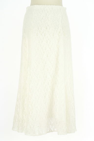 Viaggio Blu（ビアッジョブルー）の古着「起毛総レースロングスカート（ロングスカート・マキシスカート）」大画像２へ