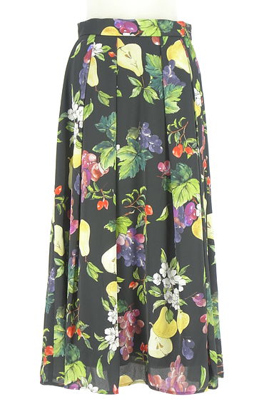 Viaggio Blu（ビアッジョブルー）の古着「フルーツ柄ロングスカート（ロングスカート・マキシスカート）」大画像１へ