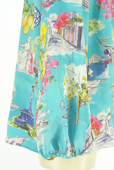 クリックで大画像表示 Viaggio Blu(ビアッジョブルー)の古着「総柄ボウタイカットソー(カットソー・プルオーバー)」大画像5へ