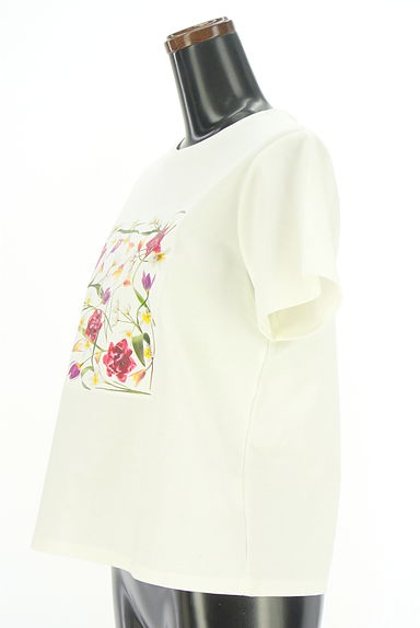 Viaggio Blu（ビアッジョブルー）の古着「花柄ボックスプリント半そでTシャツ（Ｔシャツ）」大画像３へ