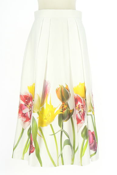 Viaggio Blu（ビアッジョブルー）の古着「花プリントロングフレアスカート（ロングスカート・マキシスカート）」大画像１へ