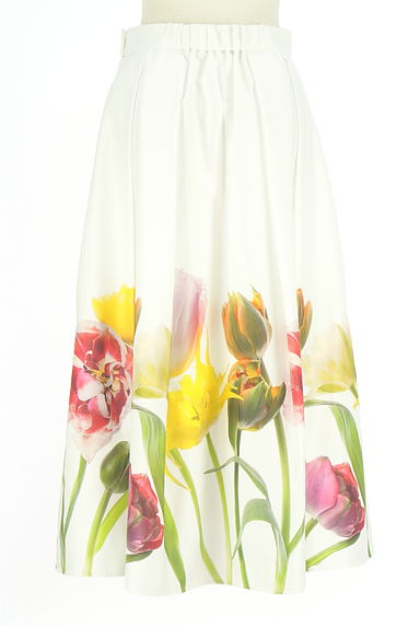 Viaggio Blu（ビアッジョブルー）の古着「花プリントロングフレアスカート（ロングスカート・マキシスカート）」大画像２へ