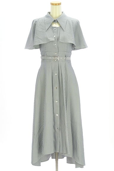 REDYAZEL（レディアゼル）の古着「マルチストライプ柄ノースリワンピース（ワンピース・チュニック）」大画像１へ