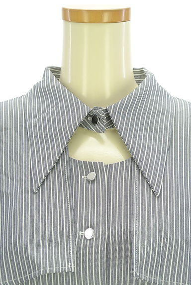 REDYAZEL（レディアゼル）の古着「マルチストライプ柄ノースリワンピース（ワンピース・チュニック）」大画像４へ