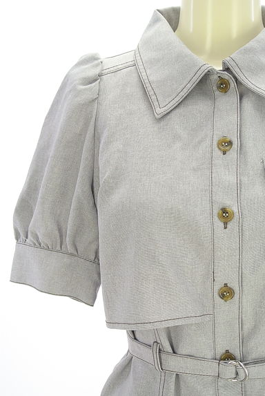 REDYAZEL（レディアゼル）の古着「半袖パフスリシャツワンピース（ワンピース・チュニック）」大画像４へ