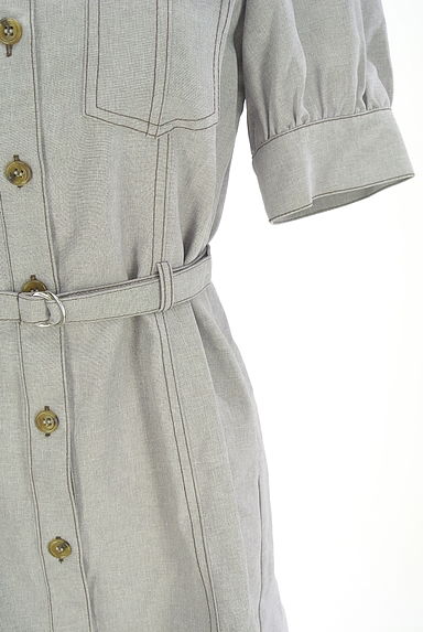 REDYAZEL（レディアゼル）の古着「半袖パフスリシャツワンピース（ワンピース・チュニック）」大画像５へ