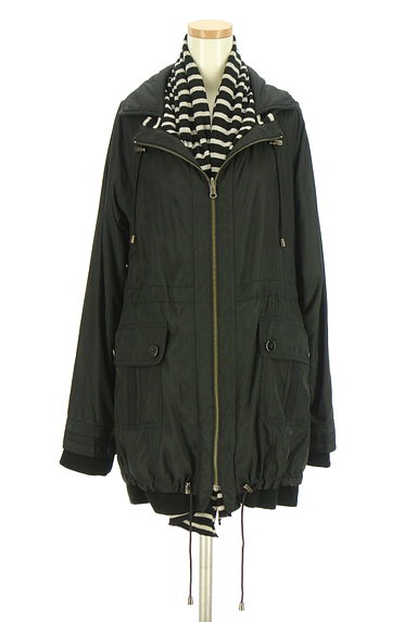 クリックで大画像表示 MAYSON GREY(メイソングレイ)の古着「無地×ボーダーリバーシブルコート(コート)」大画像1へ