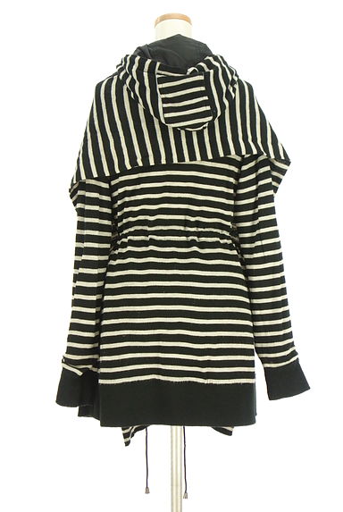 クリックで大画像表示 MAYSON GREY(メイソングレイ)の古着「無地×ボーダーリバーシブルコート(コート)」大画像5へ