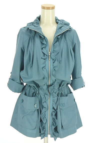 Viaggio Blu（ビアッジョブルー）の古着「フロントフリルブルゾン（ブルゾン・スタジャン）」大画像４へ