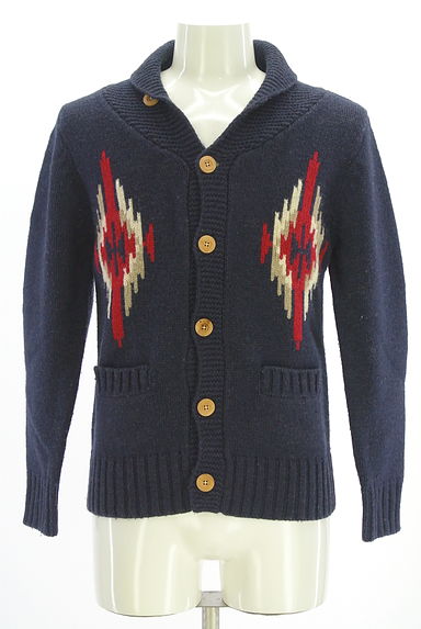 NICOLE（ニコル）の古着「MONSIEUR NICOLE オルテガ柄ニットカーディガン（カーディガン）」大画像１へ