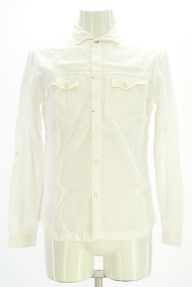 クリックで大画像表示 NICOLE(ニコル)の古着「ストライプドビーシャツ(カジュアルシャツ)」大画像1へ