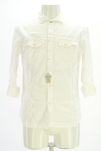 クリックで大画像表示 NICOLE(ニコル)の古着「ストライプドビーシャツ(カジュアルシャツ)」大画像4へ