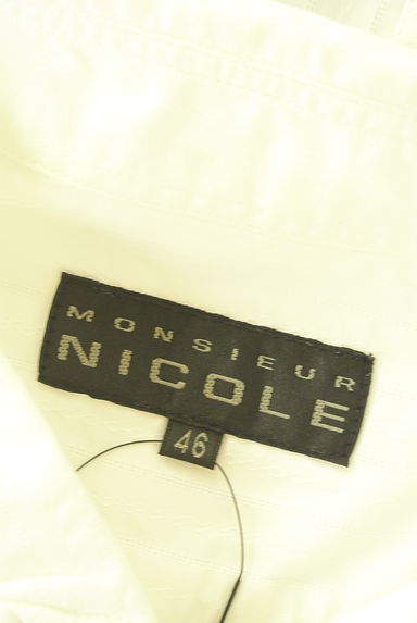 クリックで大画像表示 NICOLE(ニコル)の古着「ストライプドビーシャツ(カジュアルシャツ)」大画像6へ