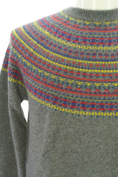 クリックで大画像表示 TAKEO KIKUCHI(タケオキクチ)の古着「ラグランカシミヤニット(セーター)」大画像5へ