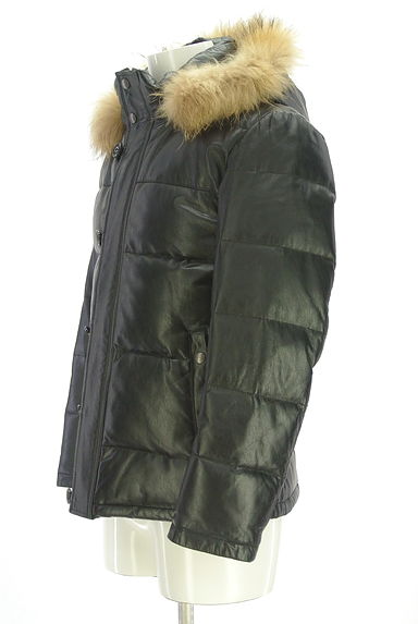 NICOLE（ニコル）の古着「MONSIEUR NICOLE ex/tra レザーダウンジャケット（ダウンジャケット・ダウンコート）」大画像３へ