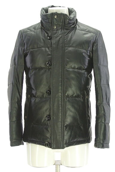 NICOLE（ニコル）の古着「MONSIEUR NICOLE ex/tra レザーダウンジャケット（ダウンジャケット・ダウンコート）」大画像４へ