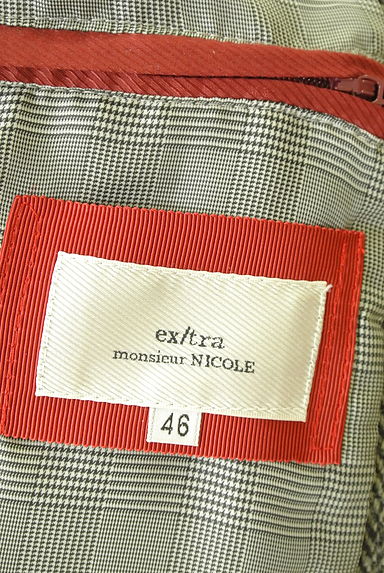 NICOLE（ニコル）の古着「MONSIEUR NICOLE ex/tra レザーダウンジャケット（ダウンジャケット・ダウンコート）」大画像６へ